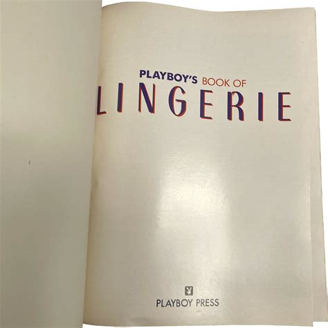 Volume 122, No. . Playboy lingerie book